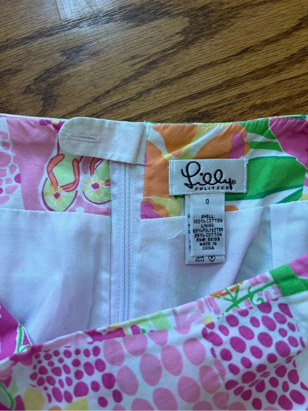 Lilly Pulitzer Patchwork Floral Mini Skirt in Pink, Green & Yellow